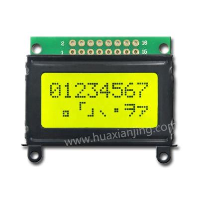 China Small LCD Module Negative 8 x 2 Character LCD Module With Backlight 40x35.2 mm for sale