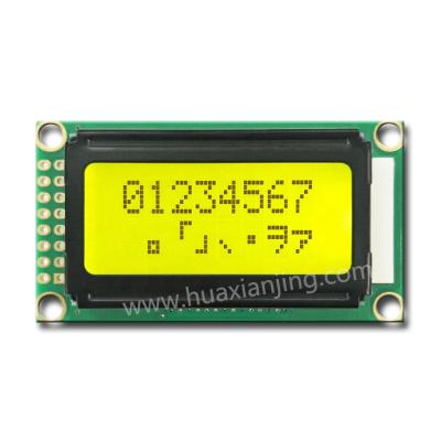 China The popular stn 8x2 lcd module HSM0802A-B lcd display 58x32 mm for sale