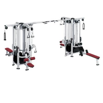 China Multifunction Commercial Multi Functional Gym Equipment Cable Crossover Multi Jungle 8 Stacks Gym Machine 2023 for sale