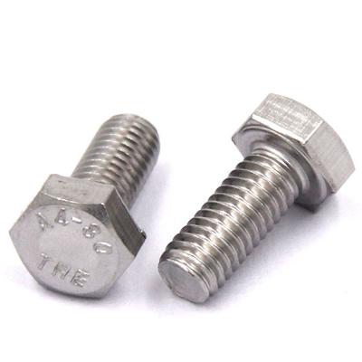 China Good Quality High Tensile Full Stainless Steel Thread Hex Construction Bolt With Nut for sale