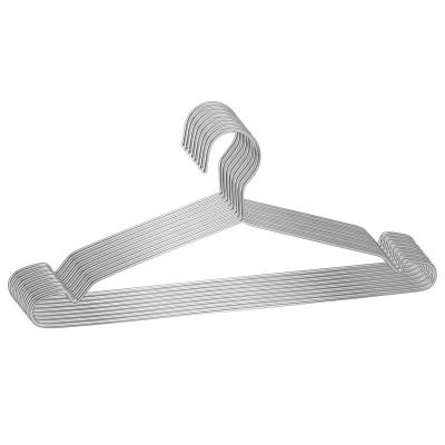 China Eco-friendly Wholesale Stainless Steel Metal Wire Hangers Strong Coat Hanger for sale