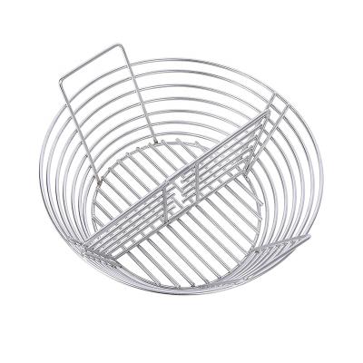 China Dustproof Charcoal Fire Basket Stainless Steel Charcoal Grill Accessories Quickly Pick Nice Charcoal Rotisserie Grill Basket for sale