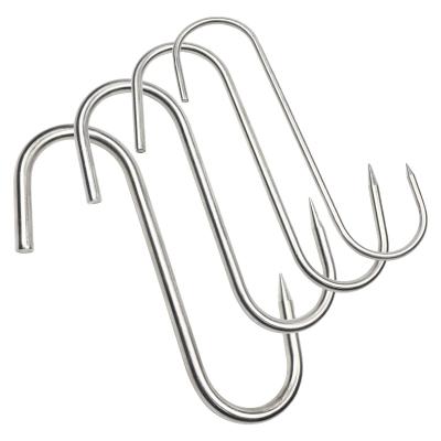 China Long Heavy Industry Customized Pointed Stainless Steel S Hooks Kitchen Hooks for sale