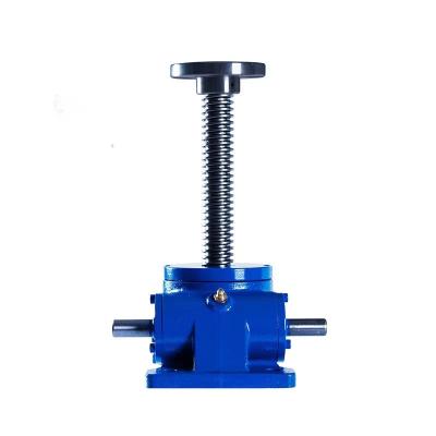 China Worm Wheel SWL Screw Elevator Transmission Gearbox Reducer Hand Screw Jack Lift Mechanism for sale