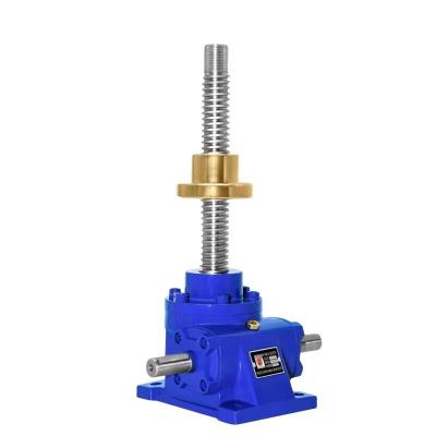 China Worm Wheel SWL Worm Wheel Worm Elevator Jack Transmission Gearbox Thread Rod Screw Worm Gear Jack Screw Lift Mechanism Platform for sale