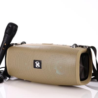 China Super Good Quality K1+ 20w Wireless Bass Outdoor KTV Speaker with Microphone and Music Light for sale