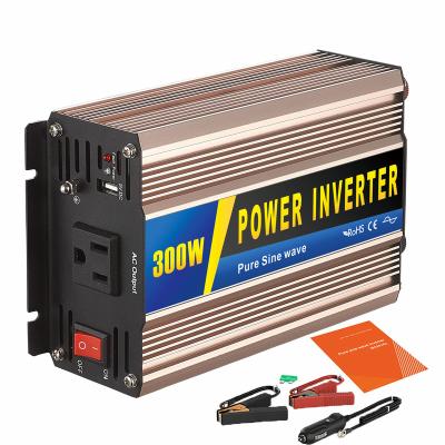 China 300 watt micro sine wave inverter 24.5x11.2x6cm (LxWxH) pure ac power car invert ac 12vdc 24vdc 48vdc 110vac 220vac car dc power for sale