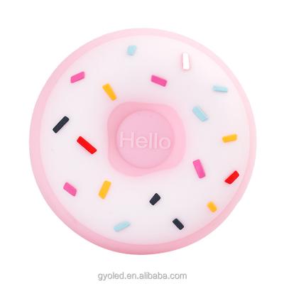 China NEW Ins Touch Control Led Light Rainbow Cut Donuts Silica Night Light Desk Lamp Smart Silicone Night Light For Kids Gift for sale