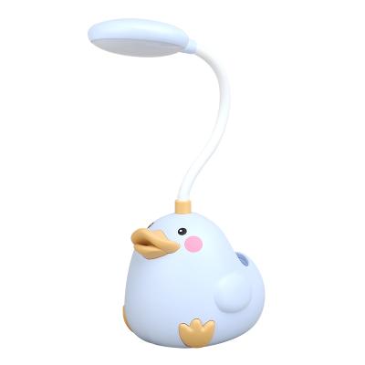 China 2021 Factory Price Modern Smart Duck LED Desk Lamp Pen Stand LED Night Light for sale