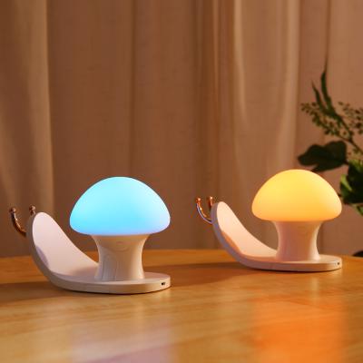 China New Room Amazon LED Touch Senor Lights Rechargeable Snail House Night Light with Phone Holder for sale