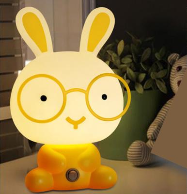 China Lovely Room EU Plug Baby Bedroom Decoration Night Light Rabbit Panda Dog Sleep Lamp For Kids for sale