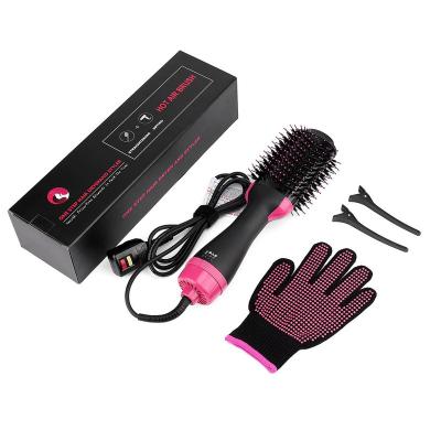 China Dropship Ionic Oval Negative Ions One Step Hair Dryer Hot Brush and Volumizer Airbrush with 110v and 220v for sale