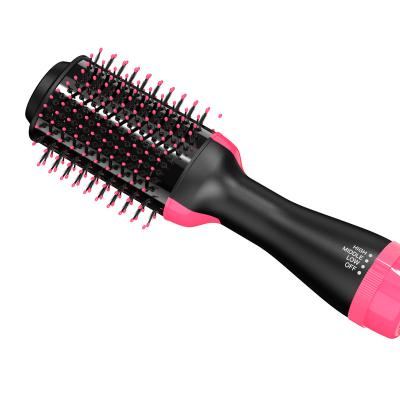 China Negative Ion Hair Straightener Comb Brush Volumizer Ionic Hair Care Negative Hot Airbrush One Step Hair Dryer for sale