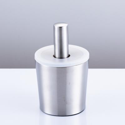 China Viable Cone Shaped Crusher Pill Crusher Set Stainless Steel Mortar and Pestle Grinder Spice Set with Lid and Anti Slip Base for sale