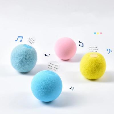 China Sustainable Cat Toys Interactive Ball Catnip Cat Training Toy Pet Playing Pet Squeaky Supplies for sale