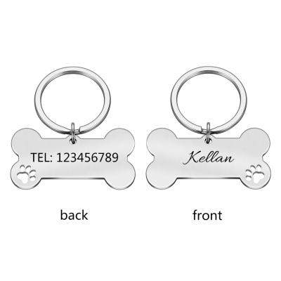 China Custom Personalized Pet ID Name Engraved Collar Pet ID Tag For Cat Puppy Dog Tag for sale