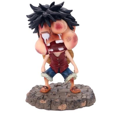 China Cartoon Toy One Piece 15cm Beaten Face Swelling Style PVC Action Numbers for sale