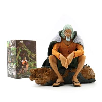 China One Piece Cartoon Toy 12cm Anime Figure Creator Action Number Luffy Master Rayleigh Figure for sale