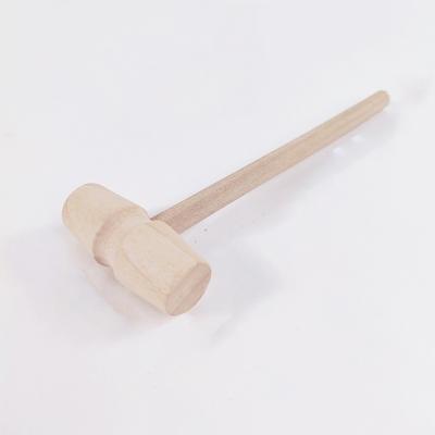 China European Solid Wood Mini Hammer Knocking Planet Cake Hammer Wooden Children's Toy Solid Wood Gavel Flat Chef for sale