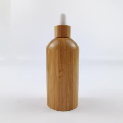 China Cosmetic 10ml 15ml 20ml 30ml 50ml 100ml Dropper Bottle Essential Oil Glass Bamboo Wooden Bottle for sale