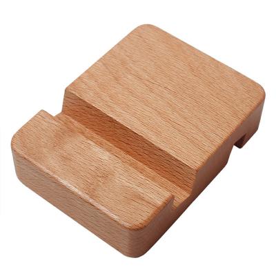 China PORTABLE PORTABLE Wooden Smartphone Holder Cell Phone Desk Stand for sale