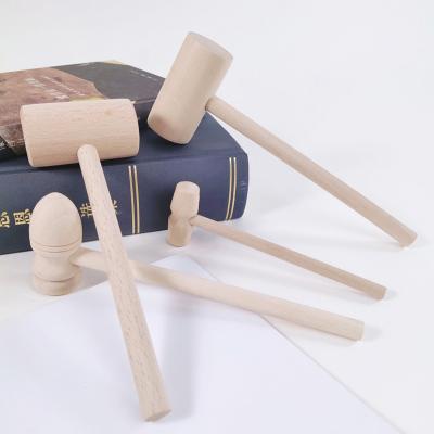 China Europe Mini Wooden Hammer Chocolate Candy Making Mallet Pounding Toy Cute Beating Gavel Toys for Boys Girls for sale