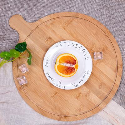 China Extra Large Round Custom Cheap Round Pizza Board Bamboo Cheese Board Set for sale