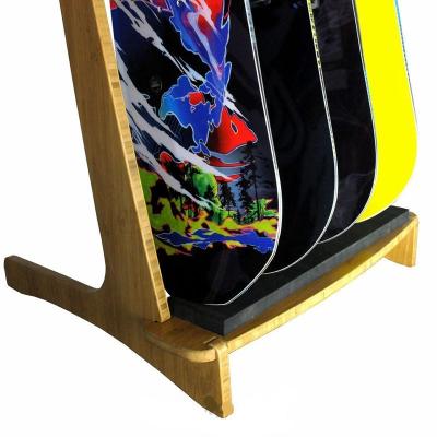 China HOME MINISTRY Bamboo Paddleboard Storage Rack Rack Display Stand Surfboard Rack for sale