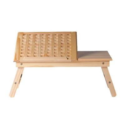 China (Other) Adjustable Portable Folding Adjustable Study Tray Bamboo Laptop Bed Table for sale