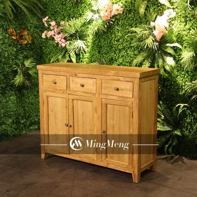 China Restaurant Convertible Bar Retro Style Sideboard With Wooden Cabinet Vintage Bar Drawer Industrial Sideboard for sale