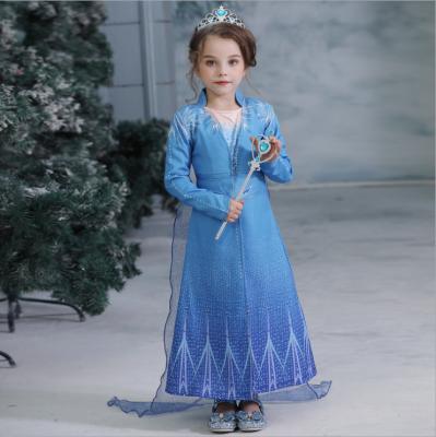 China New 2020 Winter Breathable Long Sleeved Net Dress Aisha Dress Christmas Girl Child Net Princess Yarn Dress for sale