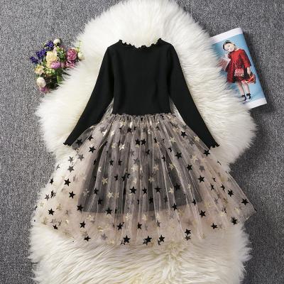 China 2019 Breathable Toddler Kids Girls Sleeveless Long Shining Stars Tutu Dresses Casual Dress Baby Tulle Dress for sale