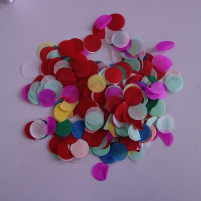 China Loose Paper Round 2.5cm Shaped Tissue Paper Confetti For Wedding for sale