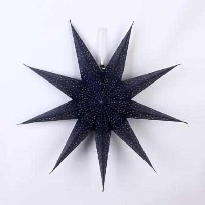 China Traditional Christmas Paper Star Lantern Hanging Paper Star For Christmas Decorations for sale