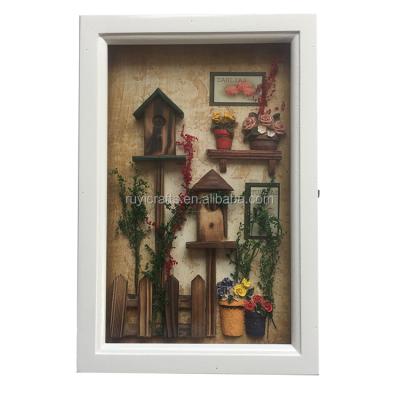 China Europe Handwork Home Decoration European Modern White Wooden Key Box for sale