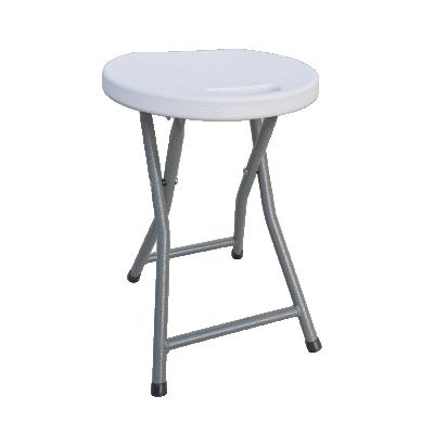 China Home Small Stool Bench Modern Portable Plastic Folding Simple Outdoor Thick Round Dining High Stool Chair for sale