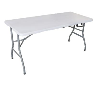 China Modern American Popular High Quality Outdoor 5ft Fold In Half Table Plastic Picnic Dining Table Rectangular for sale