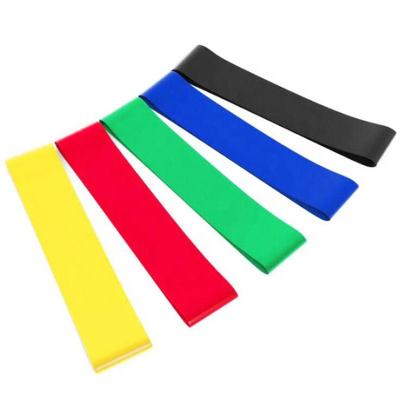 China Fitness Exercise Customized Wholesale Gym Fitness Yoga Belt Exercise Yoga Stretch Band With Multicolor for sale