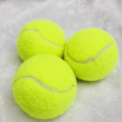 China High Quality Tennis Ball Customized Color / Chemical Fiber Logo For Training for sale