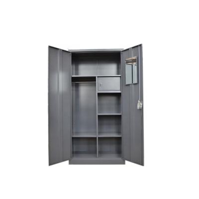 China (Other) Adjustable Modern Home Furniture Metal Clothes Storage Locker Wardrobe for sale