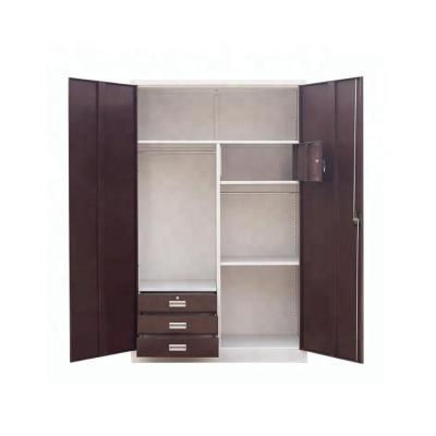 China (Other) cheap adjustable metal almirah metal corner wardrobe for home and office for sale