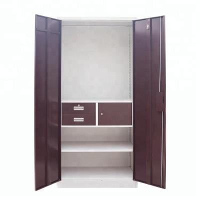 China (Others) New Product Adjustable Double Door Metal Wardrobe Lockers For Clothes for sale