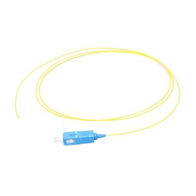 China 0.9mm Simplex Fiber Optic Pigtail 1M SC Pigtail Singlemode Fiber SC/UPC Pigtail for sale