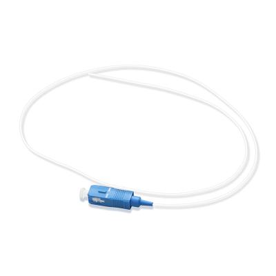 Cina treccia a fibra ottica del cavo bianco lucidata simplex del diametro 9/125 G657A1 SC/UPC di 0.9mm in vendita