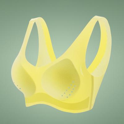 China Factory sales backless bra sleep bra vest wirefreee traceless seamless wireless one piece ice silk QUICK DRY for sale