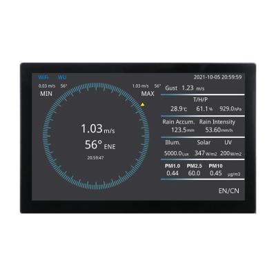 China Weather station display data logger acquisition system platform remote monitoring data recording transmission support SD card HY-DISPLAY for sale