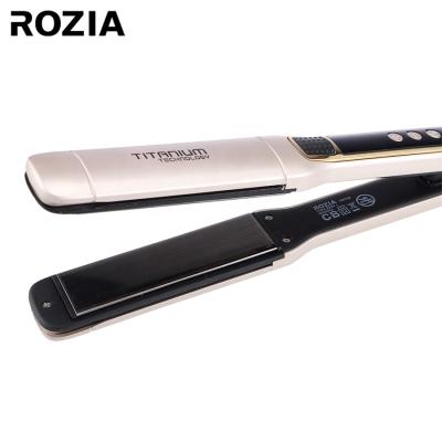 China 360Â ° Rozia Rozia Swivel Excellent Quality 360 Degree Swivel Rope Hair Straightener, Ceramic Coating Dish Hair Flat Irons Hair Straightener for sale