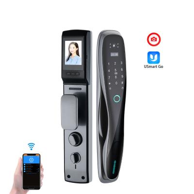 China Home/hotel/commercial/apartment/area ect. YOHEEN Home Security WiFi Control Electronic Fingerprint Smart Door Lock with CCTV for sale