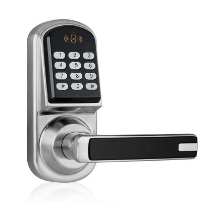 China Apartment Security Cylinder Button Key Card Digital Code Mini Smart Deadbolt Door Handle Electronic Lock for sale