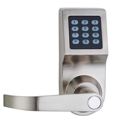 China Apartment Smart Deadbolt Entry Digital Keypad Password Door Lock Remote Control Keyless Handle for sale